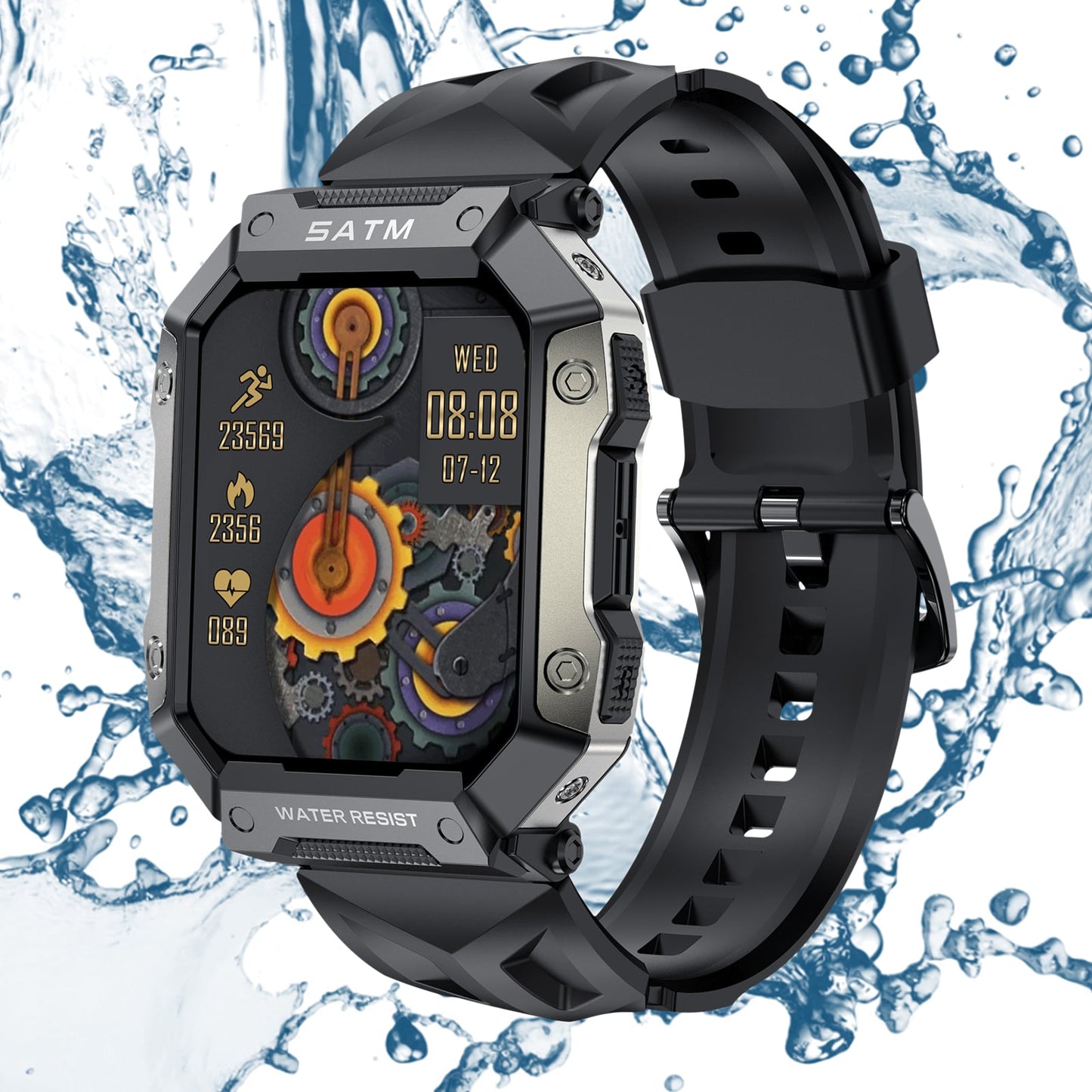 Pro Sports Smartwatch with BT calling waterproof Health Suite