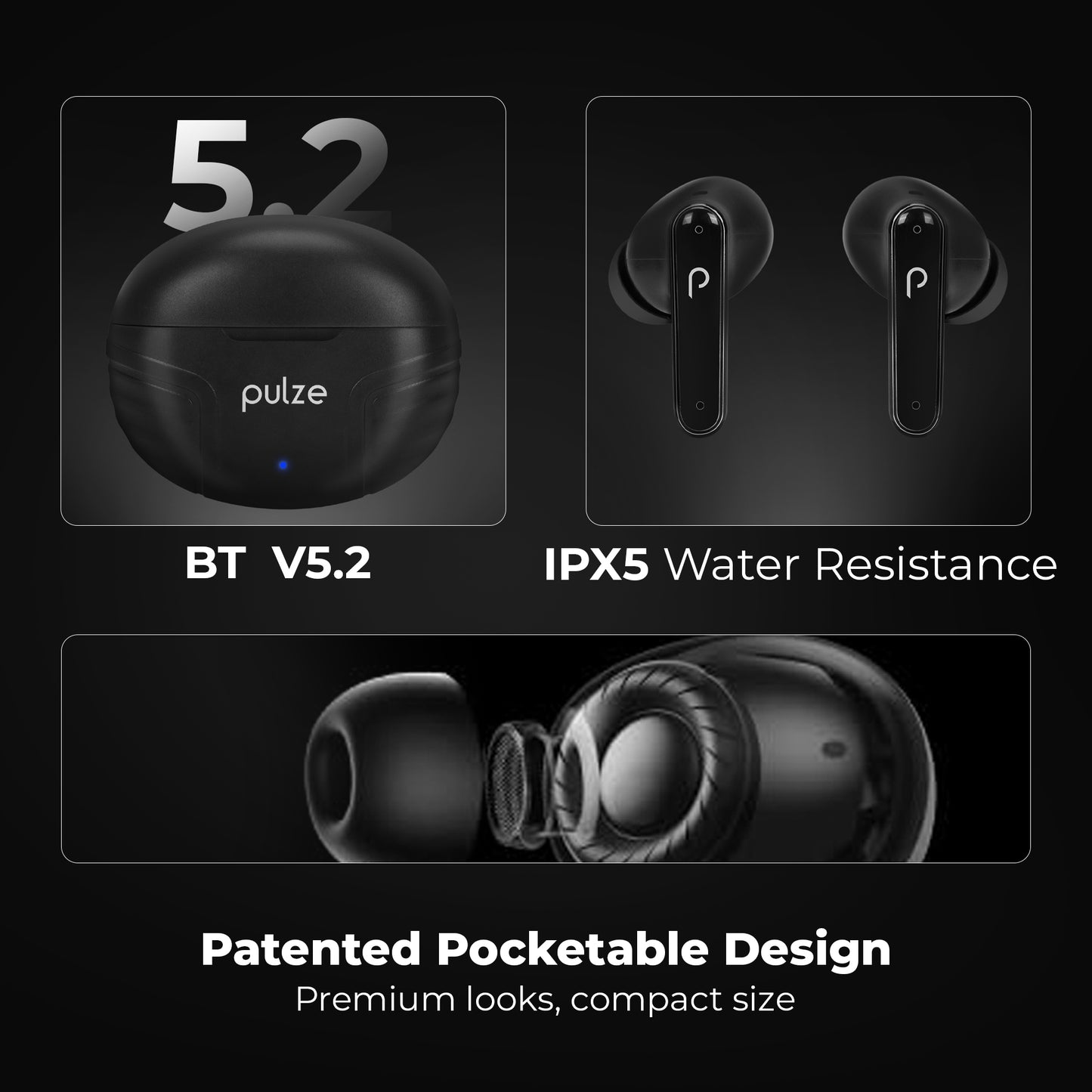 Pulze VibeX ANC TWS Earbuds