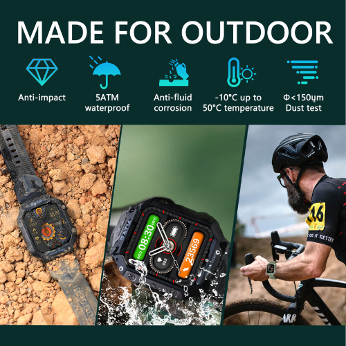 Pro Sports Smartwatch with BT calling waterproof Health Suite